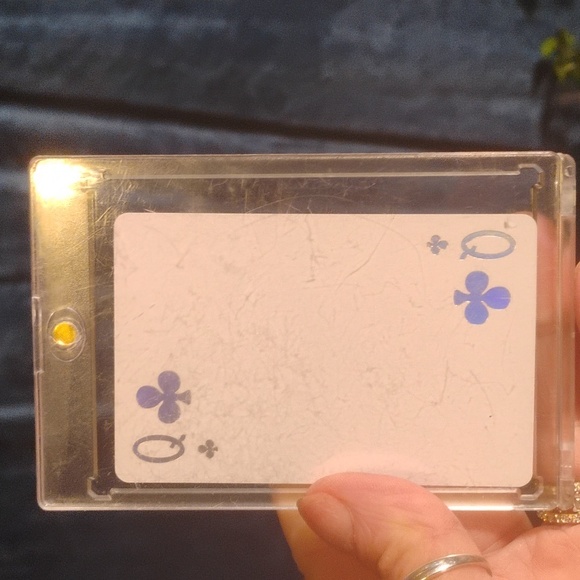 Accessories - Dior Holographic Queen of clubs  collectors playing In magnetic playing Cards